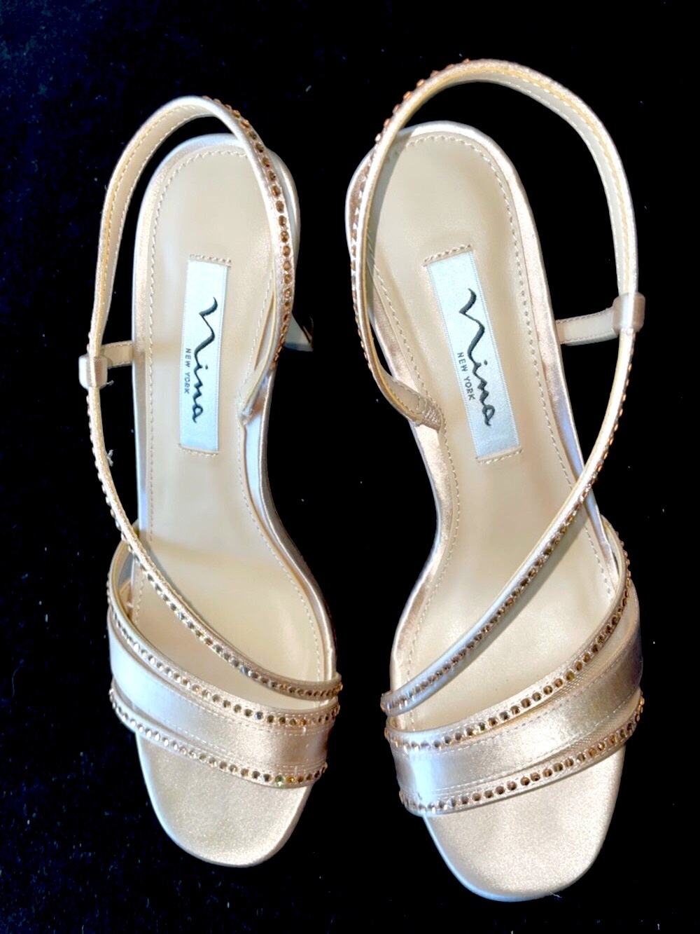 ❤️ PROM Women’s NWOT NINA ABBI Slingback Sandal Shoes by Nina New York 6 1/2 M - Picture 2 of 13
